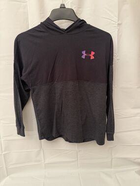 Girls Under Armour Sweatshirt And Leggings Youth Large Black
